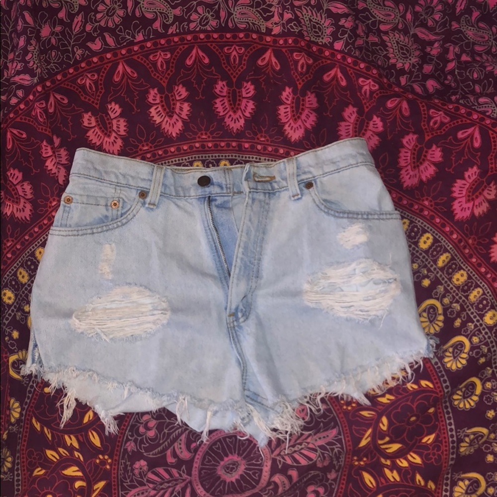 Tapered Levi High-Waisted Shorts